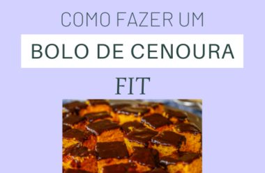 BOLO DE CENOURA COM AVEIA (SEM FARINHA DE TRIGO)